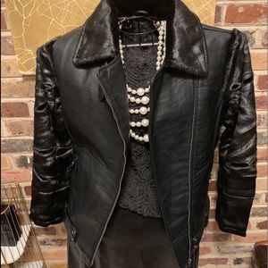 Faux leather jacket